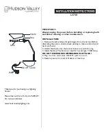 Предварительный просмотр 1 страницы hudson valley L3730 Installation Instructions