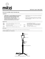 Предварительный просмотр 3 страницы hudson valley mitzi JULIA HL294401 Assembly And Mounting Instructions