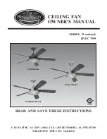 Preview for 1 page of hudson valley Woodstock HVFC 7599 Owner'S Manual