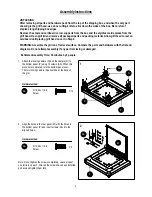 Preview for 9 page of Hudson 239418 Assembly, And Care Manual