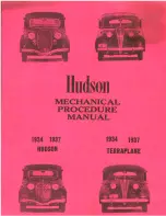 Предварительный просмотр 1 страницы Hudson 63 1936 Mechanical Procedure Manual