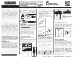 Предварительный просмотр 3 страницы Hudson Bleach Solutions 90011 Instructions