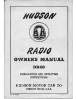 Hudson DB48 Owner'S Manual preview