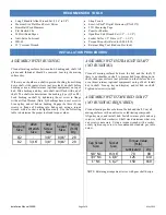 Preview for 2 page of Hudson Tuf-Lite 3000B Series Installation Manual