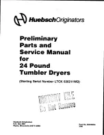 Huebsch 28CE Parts And Service Manual preview