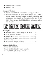 Preview for 8 page of Huey Chiao HCB-21 User Manual