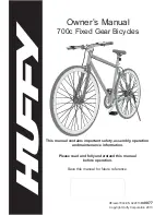 Предварительный просмотр 1 страницы Huffy 700c Owner'S Manual