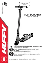 Huffy FLIP SCOOTER Owner'S Manual preview