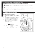 Предварительный просмотр 12 страницы Huffy Multi-Speed Comfort Bicycles Owner'S Manual