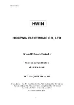 HUGEWIN ELECTRONIC HXTC-4001 User Manual предпросмотр