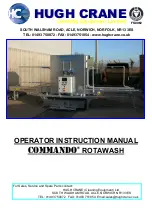 Предварительный просмотр 1 страницы Hugh Crane COMMANDO ROTAWASH Operator'S Instruction Manual