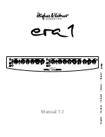 Preview for 1 page of Hughes & Kettner Acoustics era 1 Manual