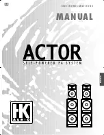 Hughes & Kettner ACTOR Manual предпросмотр