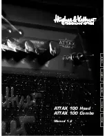 Preview for 1 page of Hughes & Kettner ATTAX 100 Combo Manual