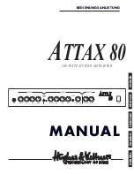 Hughes & Kettner Attax 80 Manual предпросмотр