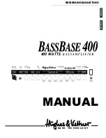 Предварительный просмотр 1 страницы Hughes & Kettner Bass Base 400 Manual