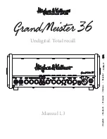 Preview for 1 page of Hughes & Kettner GrandMeister 36 Manual