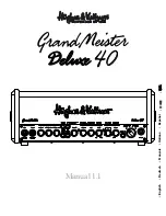 Preview for 1 page of Hughes & Kettner GRANDMEISTER DELUXE 40 Manual