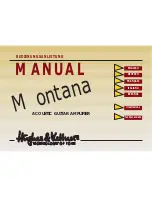 Hughes & Kettner Montana Acoustic Guitar Amplifier Owner'S Manual предпросмотр