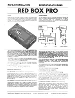 Предварительный просмотр 1 страницы Hughes & Kettner Red Box Pro Instruction Manual