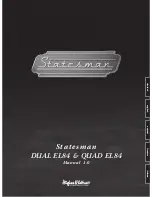 Preview for 1 page of Hughes & Kettner Statesman DUAL EL84 Manual