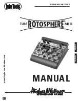 Hughes & Kettner Tube Rotosphere MK II Manual preview