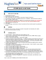 Preview for 1 page of Hughes Network HT1000 Quick Install Manual