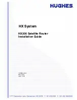 Preview for 1 page of Hughes HX200 Installation Manual