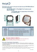 Preview for 2 page of Hugo Lahme VitaLight 30 Power LED 2.0 User Manual