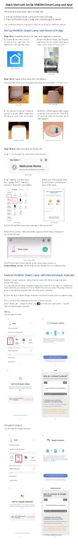 HUGOAI Smart Lamp Quick Start Manual preview