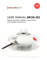 Preview for 1 page of Hukseflux SR25-D2 User Manual