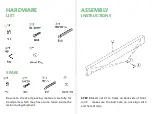 Предварительный просмотр 3 страницы HULALA HOME CHAF0418 Assembly Manual