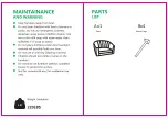 Предварительный просмотр 2 страницы HULALA HOME CHM0010 Assembly Instructions