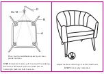 Предварительный просмотр 4 страницы HULALA HOME CHM0010 Assembly Instructions