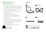 Предварительный просмотр 2 страницы HULALA HOME CHM0354 Assembly Instructions