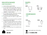 Preview for 2 page of HULALA HOME CHWS0213 Assembly Instructions