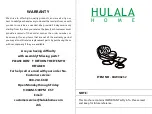 Preview for 1 page of HULALA HOME CHWX0252 Quick Start Manual