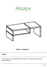 Предварительный просмотр 1 страницы HULALA HOME CTBSD0368 Assembly Instructions Manual