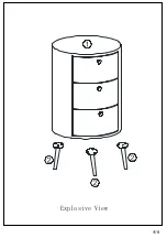 Предварительный просмотр 4 страницы HULALA HOME ETBSD0446 Assembly Instructions Manual