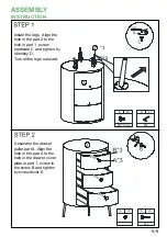 Предварительный просмотр 6 страницы HULALA HOME ETBSD0446 Assembly Instructions Manual