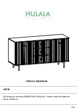 Предварительный просмотр 1 страницы HULALA HOME SBBSD0388 Assembly Instructions Manual