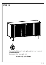 Предварительный просмотр 15 страницы HULALA HOME SBBSD0388 Assembly Instructions Manual