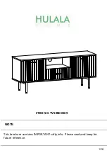 Предварительный просмотр 1 страницы HULALA HOME TVSBSD0389 Assembly Instructions Manual