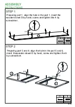 Предварительный просмотр 6 страницы HULALA HOME TVSBSD0389 Assembly Instructions Manual