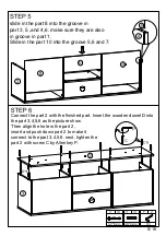 Предварительный просмотр 8 страницы HULALA HOME TVSBSD0389 Assembly Instructions Manual