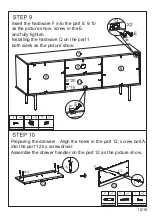 Предварительный просмотр 10 страницы HULALA HOME TVSBSD0389 Assembly Instructions Manual