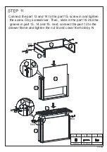 Предварительный просмотр 11 страницы HULALA HOME TVSBSD0389 Assembly Instructions Manual