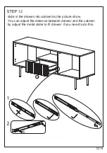 Предварительный просмотр 12 страницы HULALA HOME TVSBSD0389 Assembly Instructions Manual