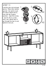 Предварительный просмотр 13 страницы HULALA HOME TVSBSD0389 Assembly Instructions Manual