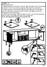 Предварительный просмотр 14 страницы HULALA HOME TVSBSD0389 Assembly Instructions Manual